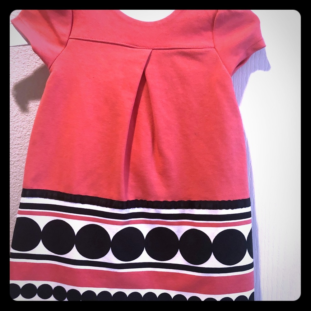 Gymboree coral and black dress perfect condition